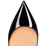Kmeioo Stiletto Pumps, Women's Pointed Toe High Heels Evening Party Dress Shoes Classic Slip On Pumps
