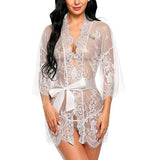 Avidlove Women's Lace Kimono Robe Babydoll Lingerie Mesh Nightgown