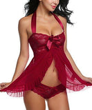 Avidlove Women Nightwear Lace Babydoll Strap Chemise Halter Lingerie